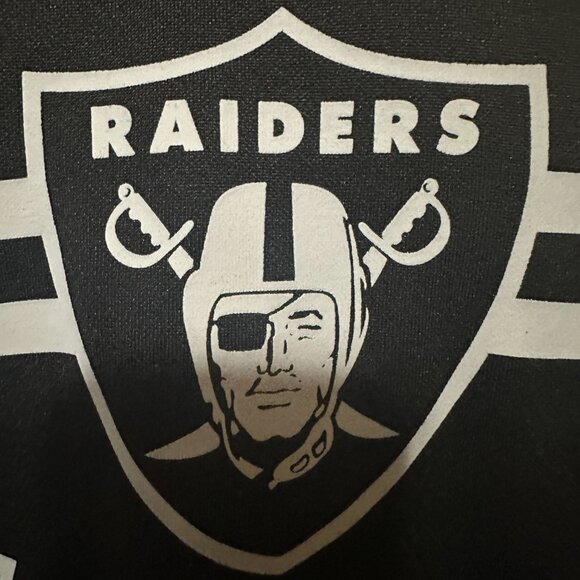 Las Vegas Raiders Men's Black Hoodie Sweater Size XL NFL Team Apparel Polyester - Picture 6 of 6